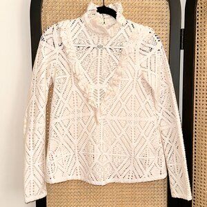 See by Chloe Off White / Light Creme Crochet Top